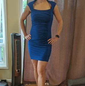 Evening dress, royal blue